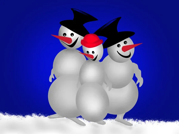 Snowman — Stock Photo, Image