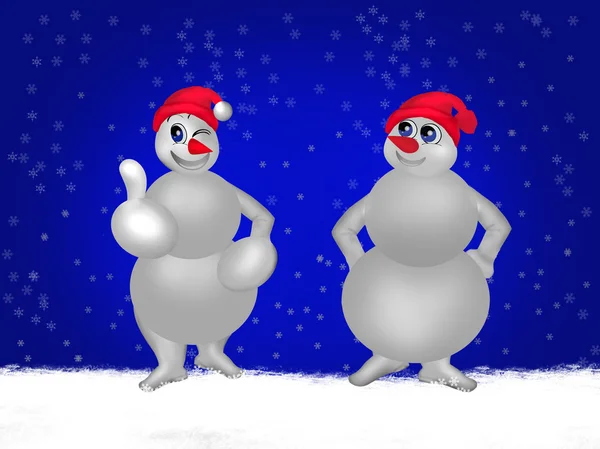 Snowman — Stock Photo, Image