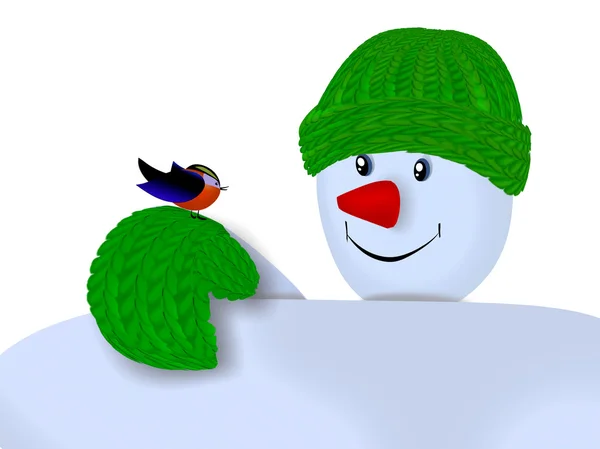 Snowman — Stock Photo, Image