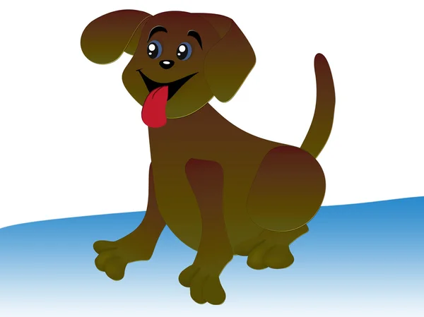 Cheerful dog — Stock Photo, Image