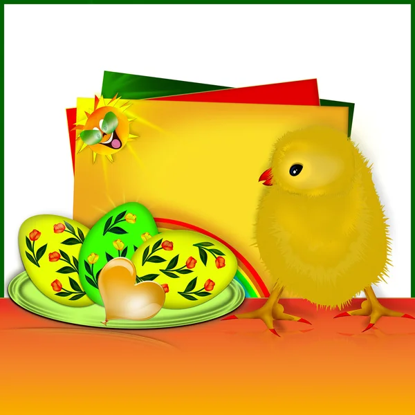 Kyckling. ägg. — Stockfoto
