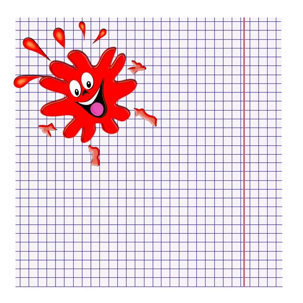 Funny blots on paper — Stock Photo, Image