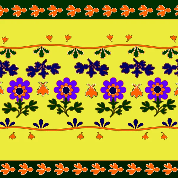 Illustration of ornamental flowers. — Stock Photo, Image