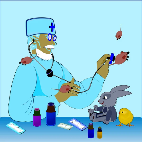 Veterinarian. Illustration. — Stock Photo, Image