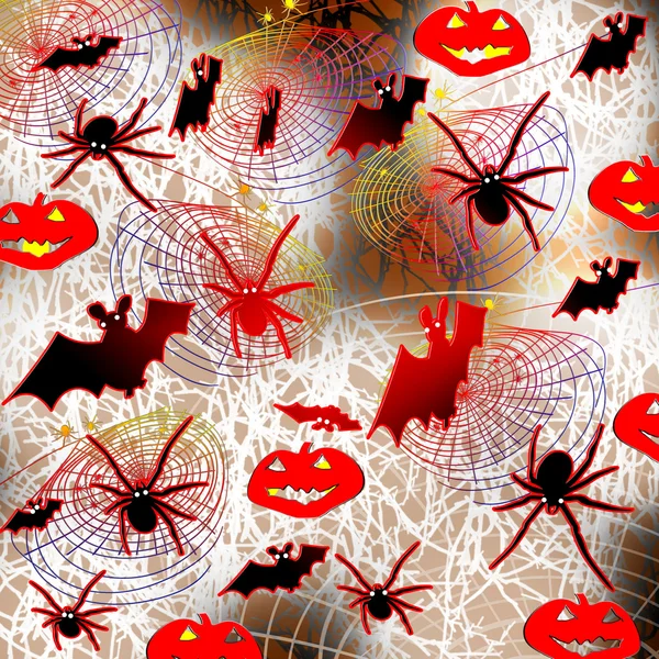 Spinne und Spinnweben. Hintergrund. — Stockfoto