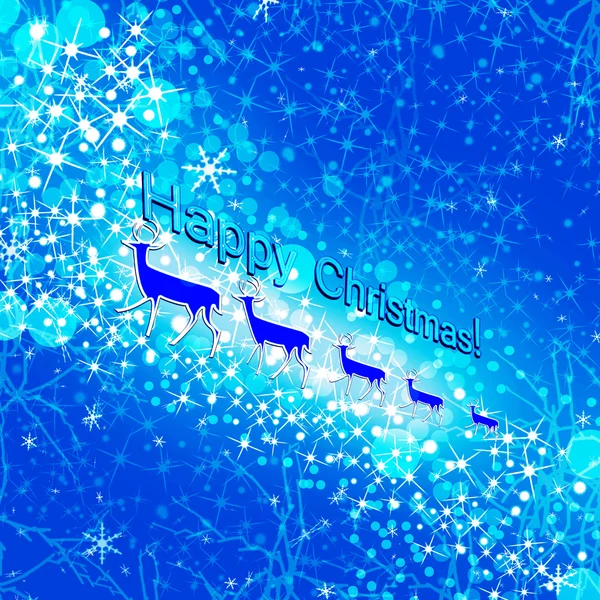 Christmas background. Deer. — Stock Photo, Image