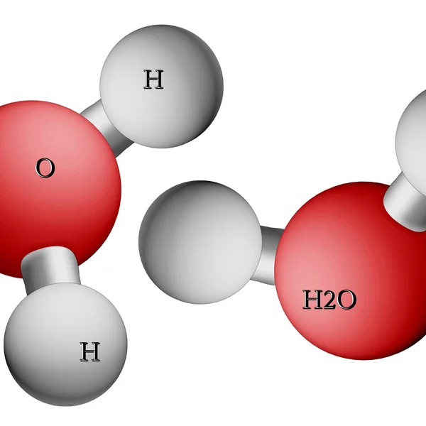 Formel von Wasser. h2o. — Stockfoto