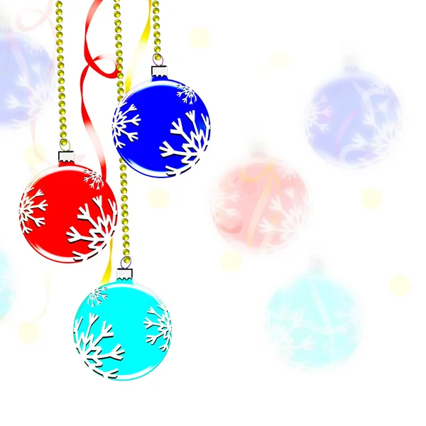 Jul. Christmas Ornament. bollar. — Stockfoto