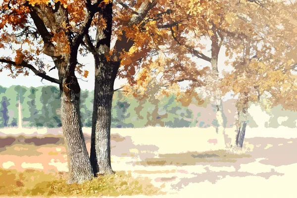 Jesienny krajobraz. — Zdjęcie stockowe