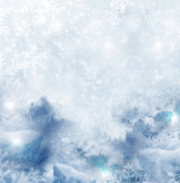 Zimowy krajobraz. tło. — Zdjęcie stockowe
