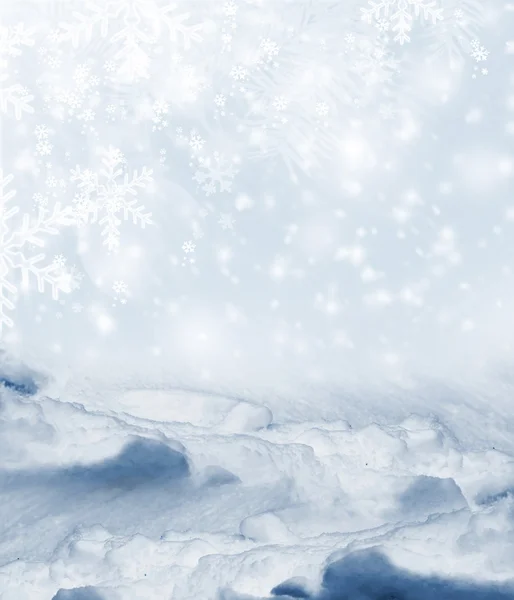 Υπόβαθρο του χιονιού. χειμερινό τοπίο — Φωτογραφία Αρχείου