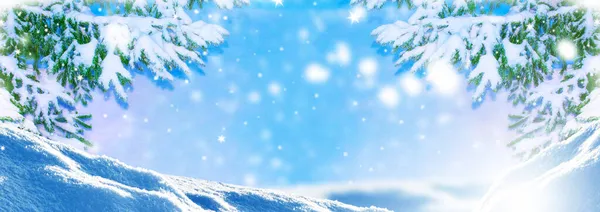 Blurred Abstract Festive Christmas Background Winter Holiday Texture Snowfall Falling — Stock Photo, Image