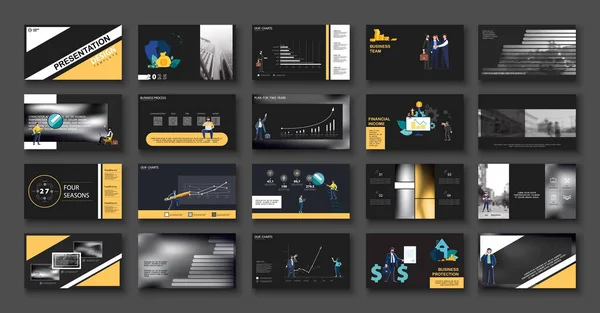 Business Presentation Powerpoint Launch New Business Project Infographic Design Template — стоковый вектор