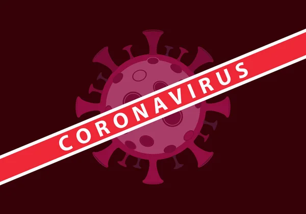 Állítsa Meg Pandémiás Vírus Coronavirus Járvány Kitörését Covid Tünetek Betegség — Stock Vector