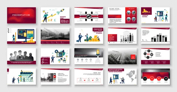 Start Business Presentation Powerpoint Infographics Business People Planning Business Teamwork Vector Graphics