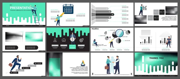 Graphic Design Project Presentation Powerpoint Infographic Slide Template Use Flyer — Stock Vector