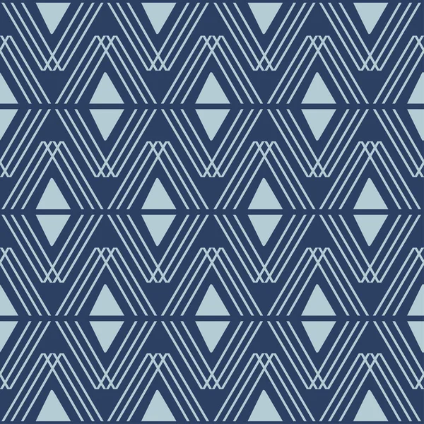 Patrón Geométrico Simple Mediados Siglo Sin Costura Con Triángulos Vintage — Archivo Imágenes Vectoriales