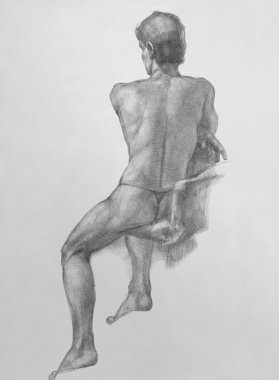 erkek çıplak sanat modeli