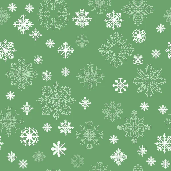 Naadloos patroon met sneeuwvlokken — Stockvector