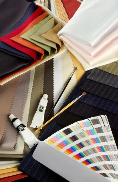Farbige Textilien — Stockfoto