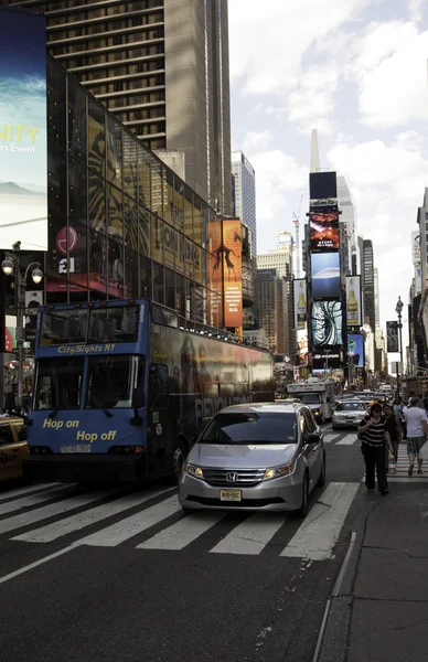 Budování města new york časy čtverce — Stock fotografie