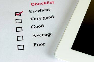 kontrol listesi ve smartphone