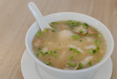 domuz eti ile pirinç çorbası