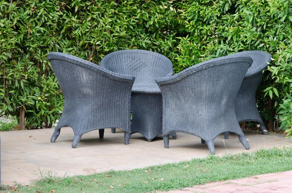 Chair in garden — Stock Photo, Image