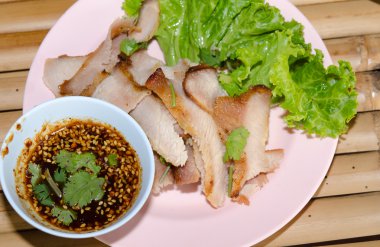 ızgara domuz eti boyun