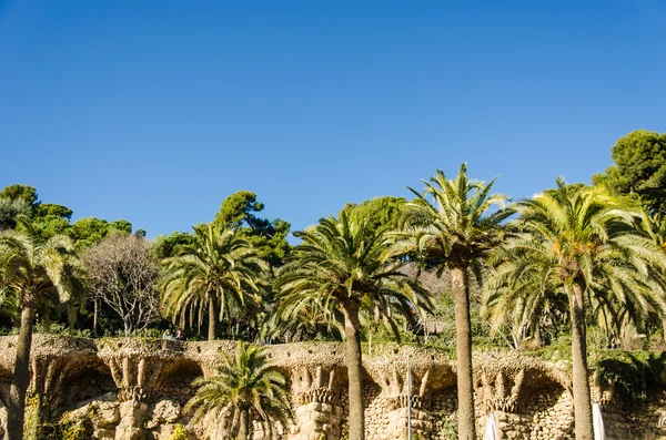 Park guell tourist attractions in Barcelona, Spain. — Stock Photo, Image