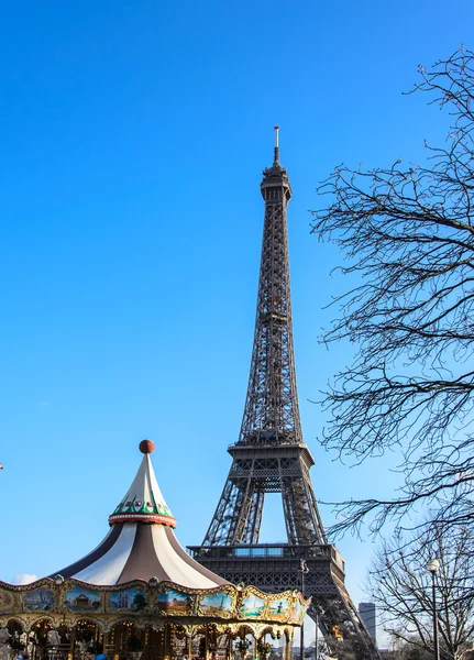 Eiffel torony Párizsban — Stock Fotó