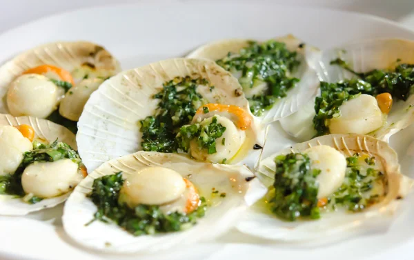 Scallops with Butter — Stock Photo, Image