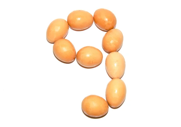 Eggs Number — Stock Photo, Image