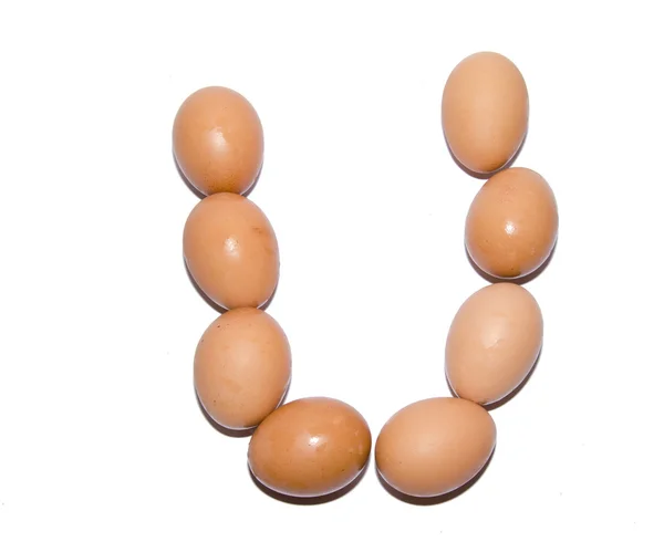 Ägg teckensnitt — Stockfoto