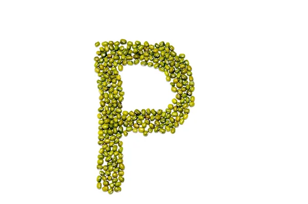글꼴 녹색 콩 — 스톡 사진