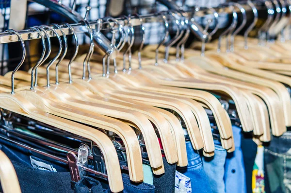 Pants hangers — Stock Photo, Image