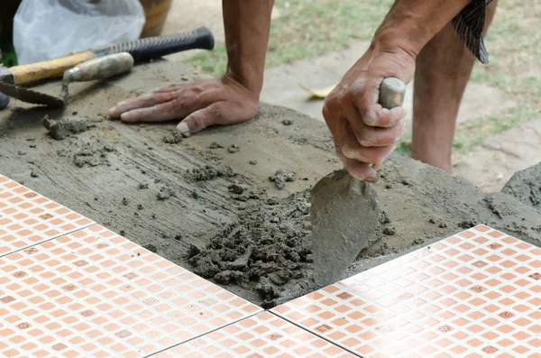 Mechanic Floor tiles — Stock Photo, Image