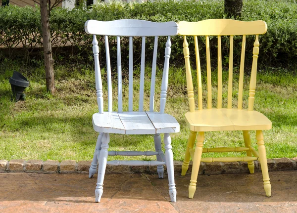 Wooden chairs — Stock Photo, Image