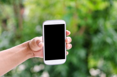 akıllı telefon elinde