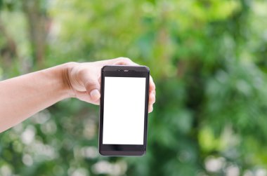 akıllı telefon elinde