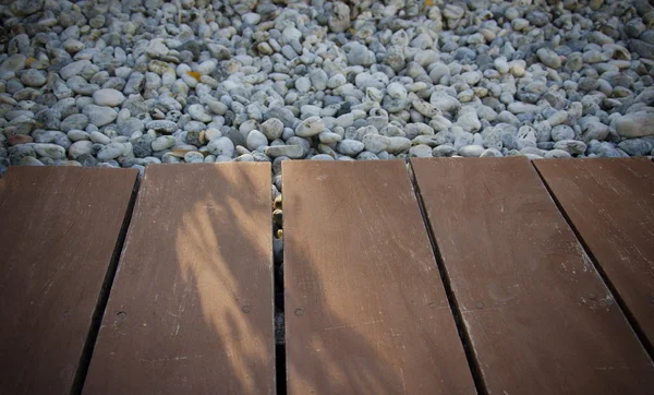 Madera y piedra — Foto de Stock