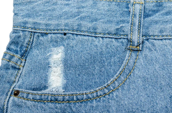 Jeans pocket — Stock Photo, Image