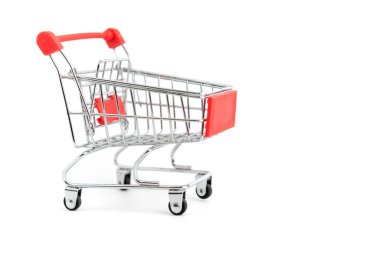 shopping cart retail isolated from white background