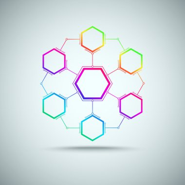 renkli hücreleri tarafından bağlı