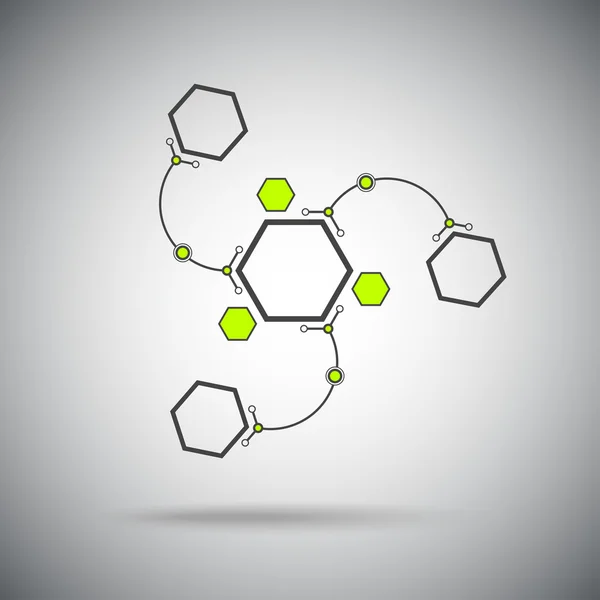 Conexión - el arco triple — Vector de stock