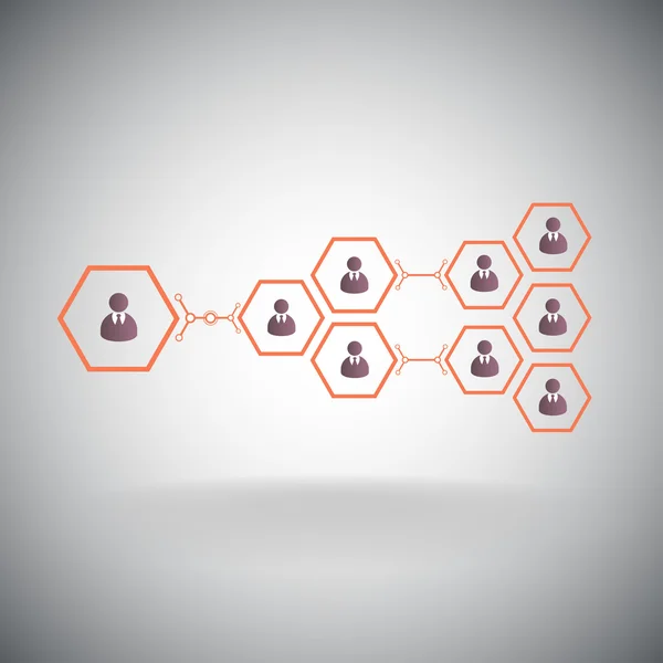 Pyramide orange — Image vectorielle