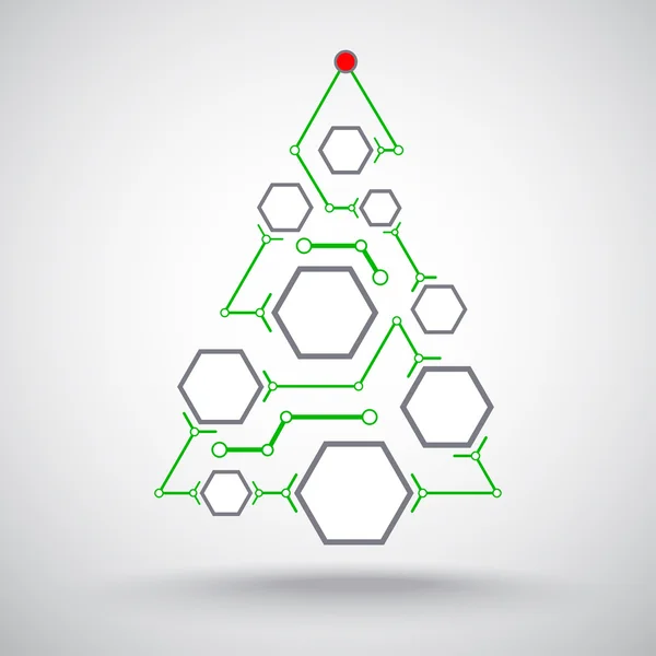 Noel ağacı altıgen hücreleri