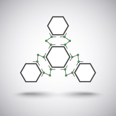 bağlantı degrade gri-yeşil