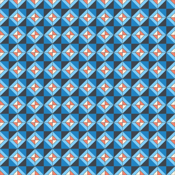 Modèle répétitif orange-bleu — Image vectorielle