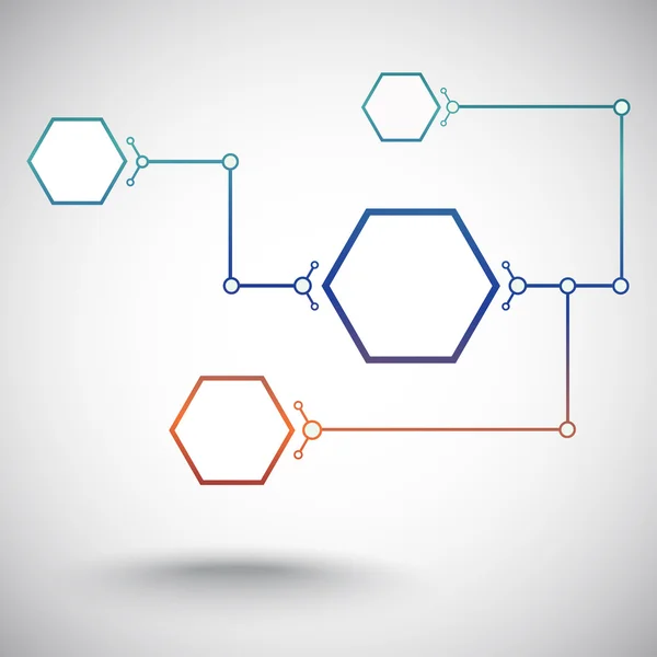 Zellkommunikationsgradient — Stockvektor